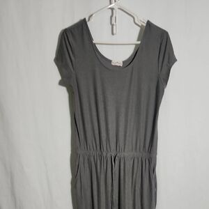 Derek Heart Gray Jumpsuit